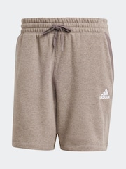 adidas Grey Seasonal Essentials Melange Shorts - Image 6 of 6