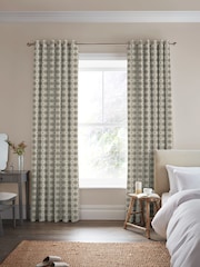 Laura Ashley Natural Hartley Check Made To Measure Curtains - Image 2 of 10