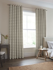 Laura Ashley Natural Hartley Check Made To Measure Curtains - Image 5 of 10