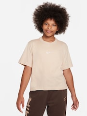 Nike Natural Oversized Essentials Boxy T-Shirt - Image 1 of 4