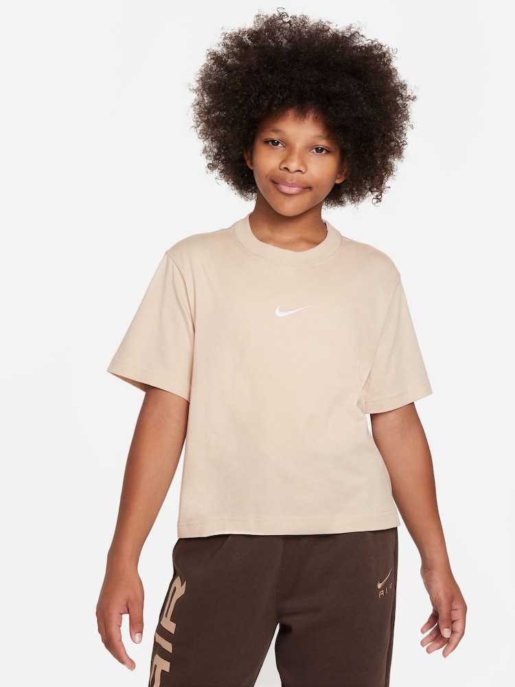 Nike Natural Oversized Essentials Boxy T-Shirt - Image 1 of 4