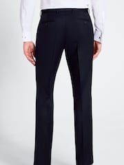 MOSS Navy Blue Tailored Fit Navy Blue Twill Trousers - Image 2 of 4