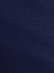 MOSS Navy Blue Tailored Fit Navy Blue Twill Trousers - Image 4 of 4
