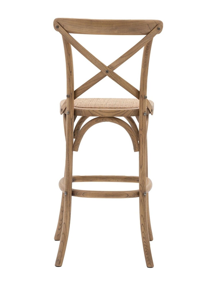 Gallery Home Natural Rattan Boston Stool Set of 2 - Image 2 of 5