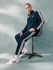 adidas Blue 3 Stripes Woven Tracksuit - Image 1 of 6
