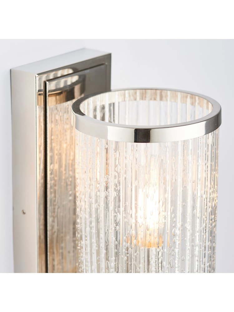 Gallery Home Silver Yazmin Wall Light - Image 2 of 6 Gallery Home Silver Yazmin Wall Light - Image 2 of 6