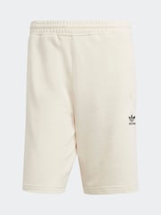Белый - Шорты из 100% хлопка с логотипом-трилистником adidas Orignal Essentials - Изображение 5 из 5