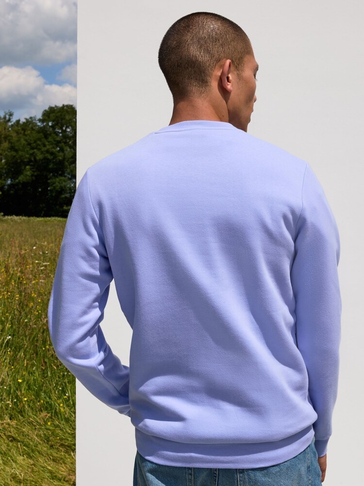 adidas Blue Feelcozy Sweatshirt - Image 2 of 5 adidas Blue Feelcozy Sweatshirt - Image 2 of 5