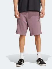adidas Orignal Purple Essentials Trefoil 100% Cotton Shorts - Image 1 of 6