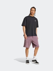adidas Orignal Purple Essentials Trefoil 100% Cotton Shorts - Image 5 of 6