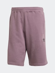 adidas Orignal Purple Essentials Trefoil 100% Cotton Shorts - Image 6 of 6