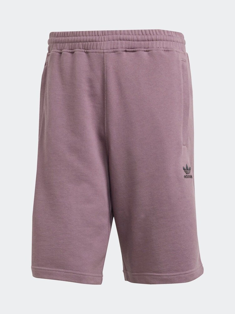 adidas Orignal Purple Essentials Trefoil 100% Cotton Shorts - Image 6 of 6 adidas Orignal Purple Essentials Trefoil 100% Cotton Shorts - Image 6 of 6