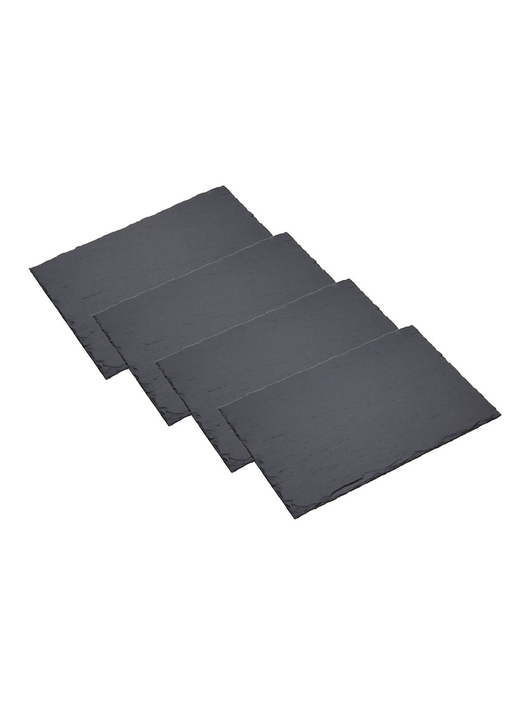 Black Set of 4 Slate Placemats - Image 3 of 3