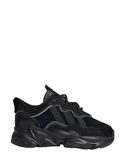 adidas Originals Black Ozweego Trainers - Image 1 of 10