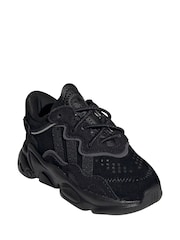 adidas Originals Black Ozweego Trainers - Image 3 of 10