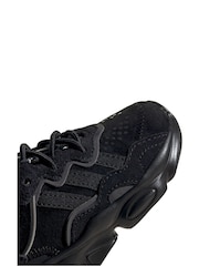 adidas Originals Black Ozweego Trainers - Image 8 of 10
