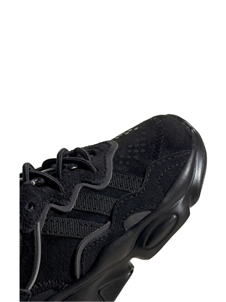 adidas Originals Black Ozweego Trainers - Image 8 of 10