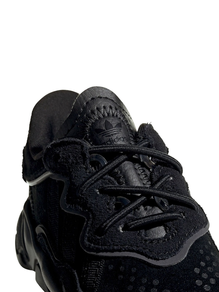 adidas Originals Black Ozweego Trainers - Image 9 of 10