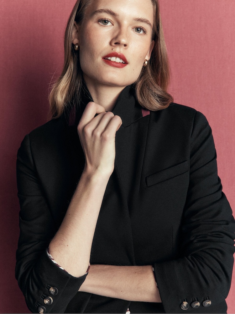 Boden Black Stamford Ponte Blazer - Image 1 of 6