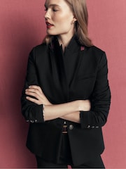 Boden Black Stamford Ponte Blazer - Image 2 of 6