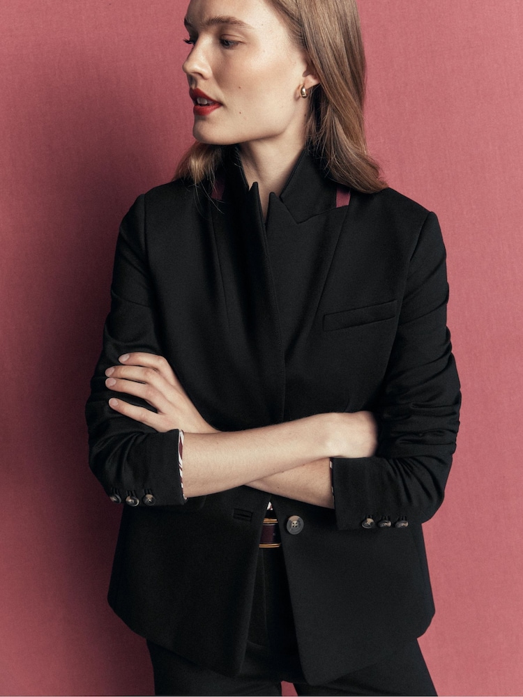 Boden Black Stamford Ponte Blazer - Image 2 of 6
