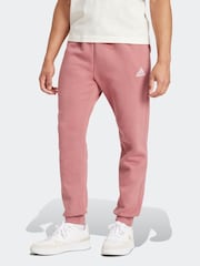 adidas Pink Regular Essentials Fleece Tapered Joggers - Image 1 of 7