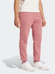 adidas Pink Regular Essentials Fleece Tapered Joggers - Image 5 of 7