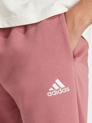 adidas Pink Regular Essentials Fleece Tapered Joggers - Image 6 of 7