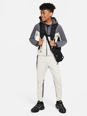 Nike Black/White Tech Fleece Zip Through Hoodie - Image 3 of 5