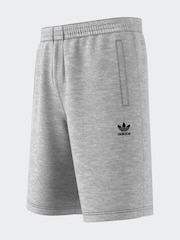 Gris - Pantalones cortos básicos de algodón 100 % con diseño de trébol de Adidas Original - Imagen 9 de 13