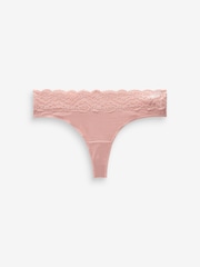 branco/rosa/verde - Pacote 4 de calcinhas de renda - Imagem 8 de 10