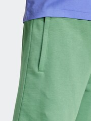 adidas Orignal Green 100% Cotton Essentials Trefoil Shorts - Image 5 of 6