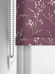 Laura Ashley Plum Pussy Willow Made To Measure Roller Roller Blind - Image 5 of 6