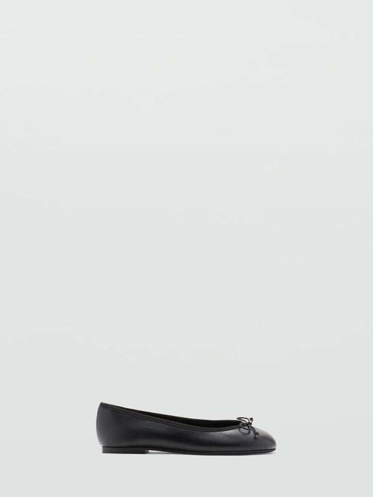 Mango Black Ballet Flat Pumps - Image 2 of 4