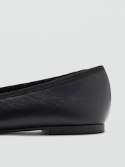 Mango Black Ballet Flat Pumps - Image 3 of 4