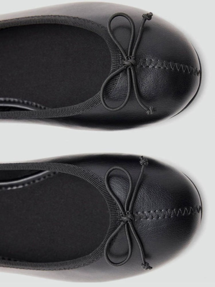 Mango Black Ballet Flat Pumps - Image 4 of 4