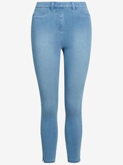 Bleach Denim Wash Jersey Cropped Leggings - Image 2 of 2
