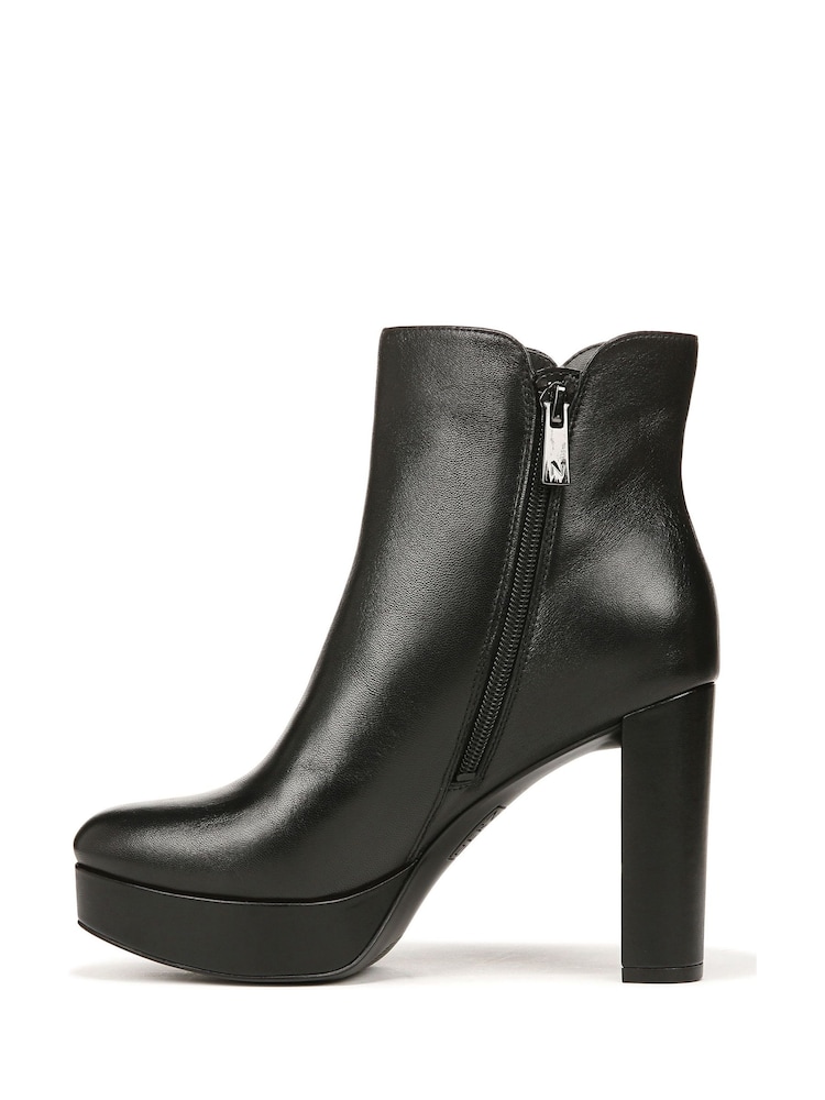 Naturalizer Flavio Leather Ankle Black Boots - Image 2 of 7