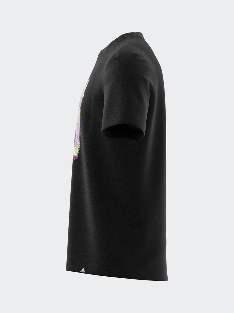 adidas Black 100% Cotton Doodle Graphic T-Shirt - Image 13 of 15