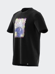 adidas Black 100% Cotton Doodle Graphic T-Shirt - Image 15 of 15