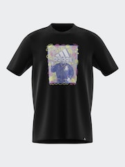 adidas Black 100% Cotton Doodle Graphic T-Shirt - Image 7 of 15