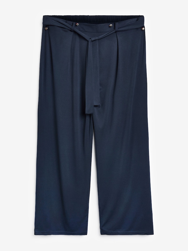 Wallis Navy Blue Wide Leg Trousers - Image 1 of 1
