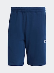 Azul - Pantalones cortos básicos de algodón 100 % con diseño de trébol de Adidas Original - Imagen 6 de 6