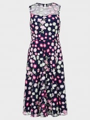 Hobbs Petite Blue Ira Dress - Image 4 of 4