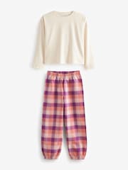 Purple/Orange Woven Check Pyjamas 2 Packs (3-16yrs) - Image 3 of 5