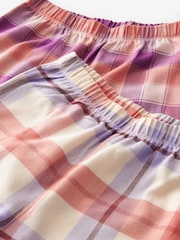 Purple/Orange Woven Check Pyjamas 2 Packs (3-16yrs) - Image 5 of 5