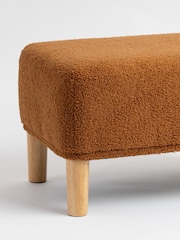 Scottish Everlastings Ltd Caramel Boucle Footstool - Image 3 of 3