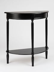 Scottish Everlastings Ltd Black Half Round Table - Image 2 of 3