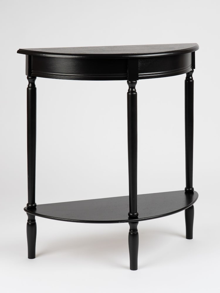 Scottish Everlastings Ltd Black Half Round Table - Image 2 of 3