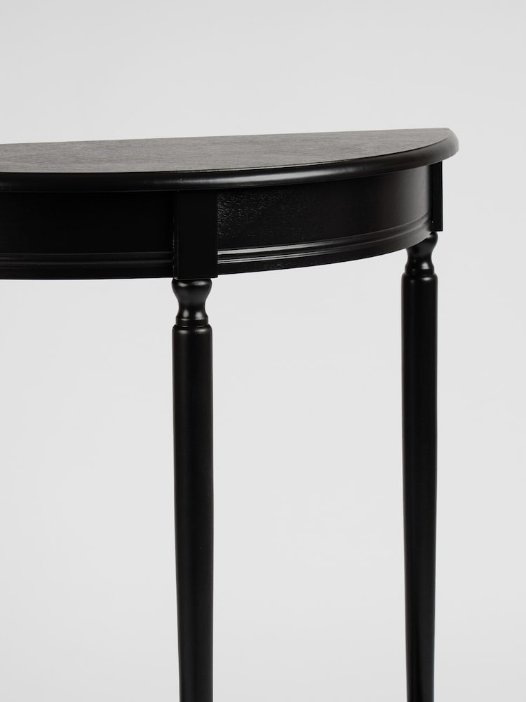 Scottish Everlastings Ltd Black Half Round Table - Image 3 of 3